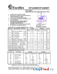 Datasheet EPA060B manufacturer Excelics