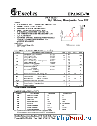 Datasheet EPA060B-70 manufacturer Excelics