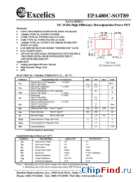 Datasheet EPA480C-SOT89 manufacturer Excelics