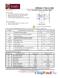 Datasheet RFMA1720-05W manufacturer Excelics