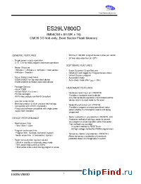 Datasheet ES29BDS160DB-80RTG manufacturer ExcelSemi