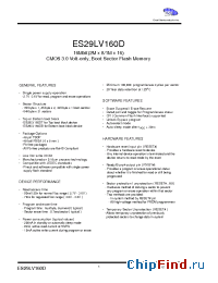 Datasheet ES29BDS160FT-80TG manufacturer ExcelSemi