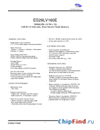 Datasheet ES29LV160E производства ExcelSemi