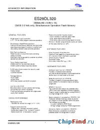 Datasheet EX29BDS320-70RTCI manufacturer ExcelSemi