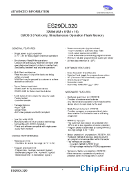 Datasheet EX29BDS320-90RTCI manufacturer ExcelSemi