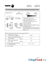 Datasheet 1.5SMC6V8A manufacturer Fagor