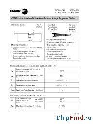 Datasheet BZW04-145B manufacturer Fagor