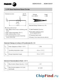 Datasheet BZX85C130GP manufacturer Fagor