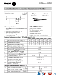 Datasheet EGP30 manufacturer Fagor