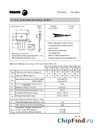 Datasheet FBI2.5A1M1 manufacturer Fagor