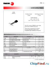 Datasheet FT0105DA manufacturer Fagor