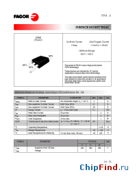 Datasheet FT0407DD manufacturer Fagor