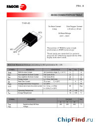 Datasheet FT0409BH manufacturer Fagor