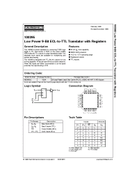 Datasheet 100395CW manufacturer Fairchild