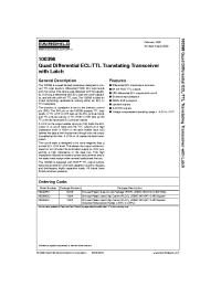 Datasheet 100398QI manufacturer Fairchild