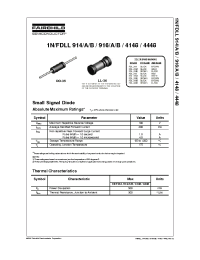 Datasheet 1N4148TR manufacturer Fairchild