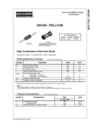 Datasheet 1N4150 manufacturer Fairchild