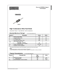 Datasheet 1N4454TR manufacturer Fairchild