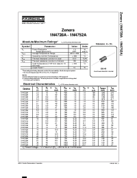 Datasheet 1N4730ATR производства Fairchild