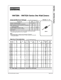 Datasheet 1N4731A manufacturer Fairchild