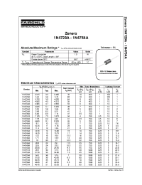 Datasheet 1N4754A_T50A manufacturer Fairchild