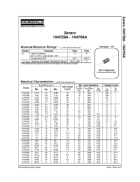 Datasheet 1N4760A_T50A manufacturer Fairchild