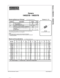 Datasheet 1N5227BTR manufacturer Fairchild