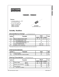 Datasheet 1N5822 manufacturer Fairchild