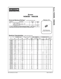 Datasheet 1N5993B manufacturer Fairchild