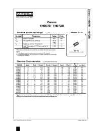 Datasheet 1N957B-1N973B manufacturer Fairchild