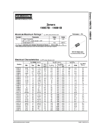 Datasheet 1N958B manufacturer Fairchild