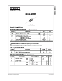 Datasheet 1S923TR manufacturer Fairchild