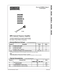 Datasheet 2N3390 manufacturer Fairchild