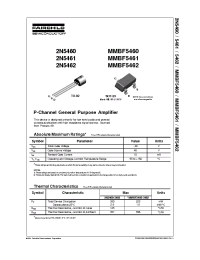 Datasheet 2N5460 manufacturer Fairchild