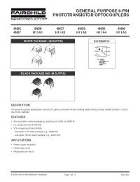 Datasheet 4N25.S manufacturer Fairchild