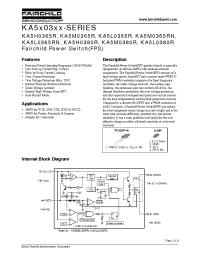 Datasheet 5H0380R manufacturer Fairchild
