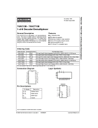 Datasheet 74AC138MTC manufacturer Fairchild