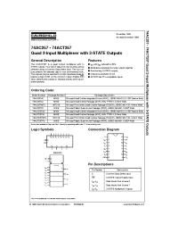 Datasheet 74AC257SC manufacturer Fairchild