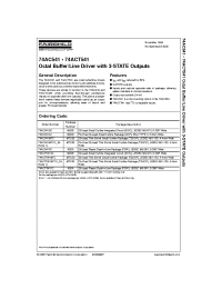 Datasheet 74AC541SC производства Fairchild