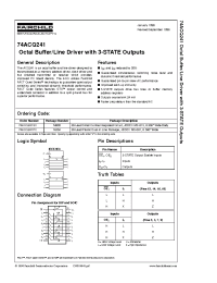 Datasheet 74ACQ241 производства Fairchild