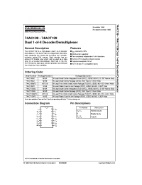 Datasheet 74ACT139PC manufacturer Fairchild