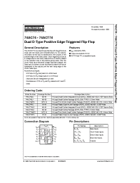 Datasheet 74ACT74PC manufacturer Fairchild