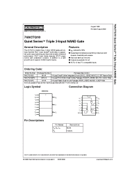 Datasheet 74ACTQ10PC manufacturer Fairchild