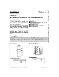 Datasheet 74ACTQ14 manufacturer Fairchild