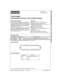 Datasheet 74ACTQ18825 производства Fairchild