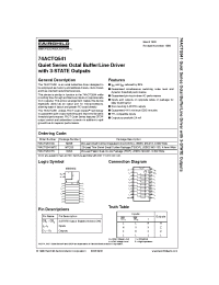 Datasheet 74ACTQ541CW manufacturer Fairchild