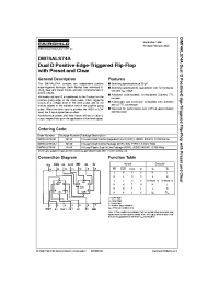 Datasheet 74ALS74 manufacturer Fairchild