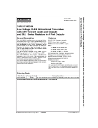 Datasheet 74ALVC162245T производства Fairchild