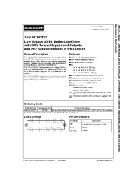 Datasheet 74ALVC162827 manufacturer Fairchild