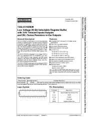 Datasheet 74ALVC162839 производства Fairchild